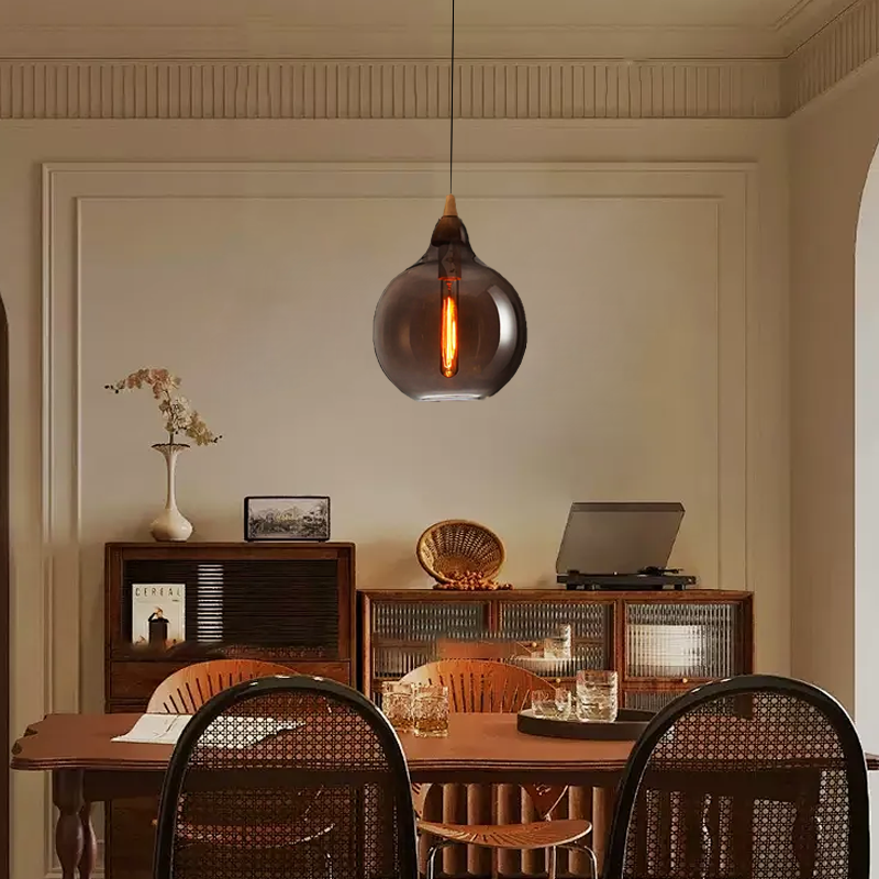Smoke Gray Pendant Light 
