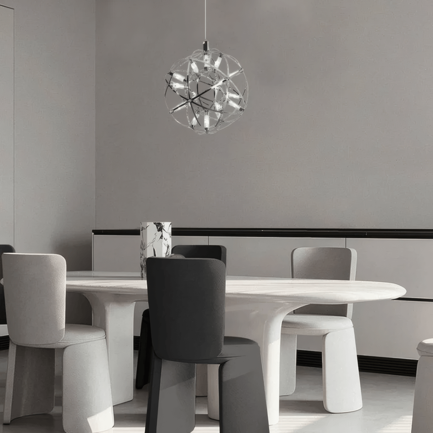 Industrial Globe Pendant Light