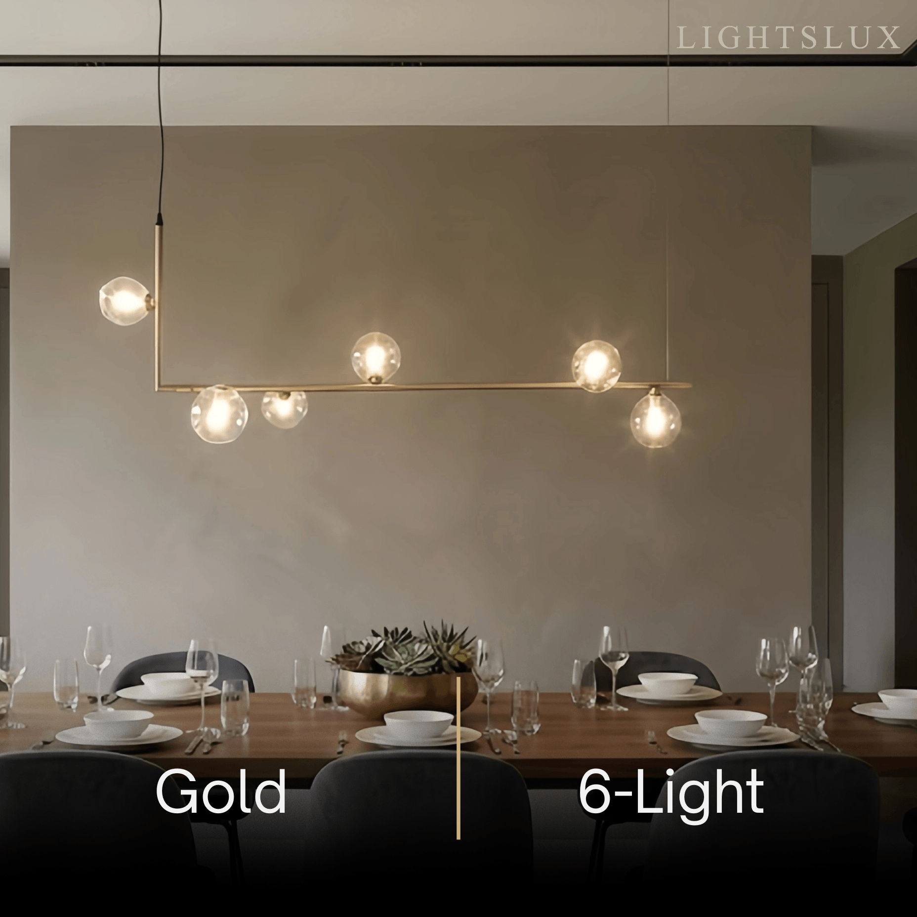 Nebula Minimalist Linear Pendant Light - Black