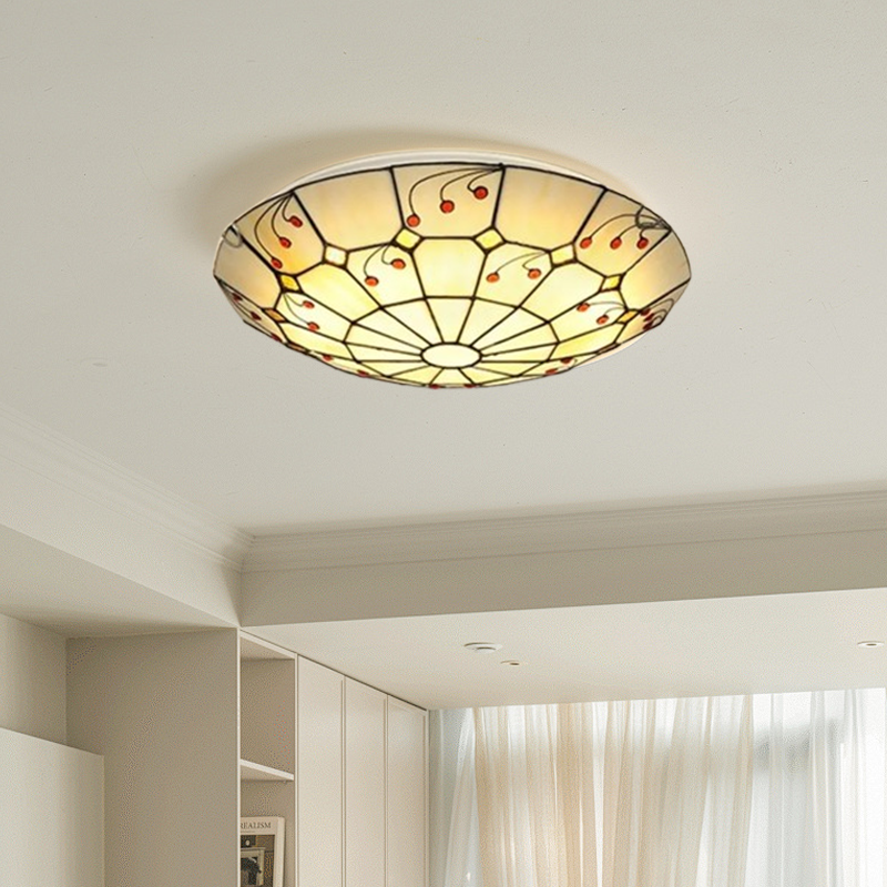 Vintage Multicolor Glass Ceiling Light for Living Room