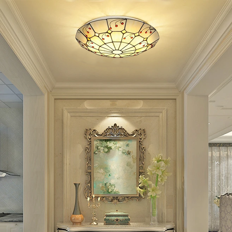 Vintage Multicolor Glass Ceiling Light for Picture Light