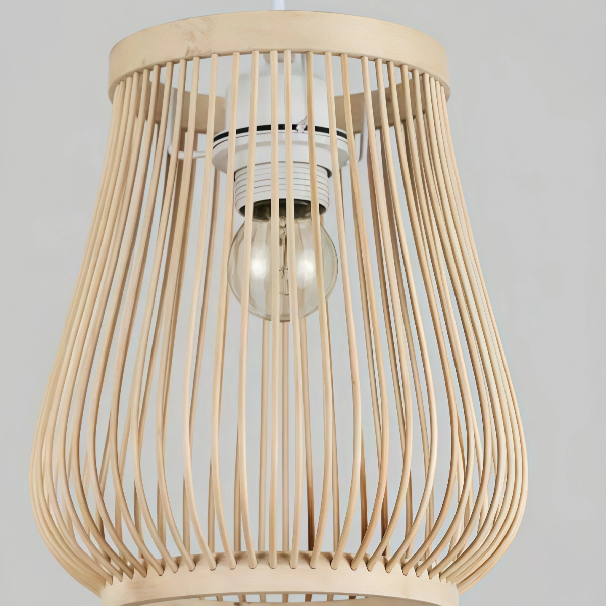 Bamburo Rustic Handwoven Rattan Pendant Light