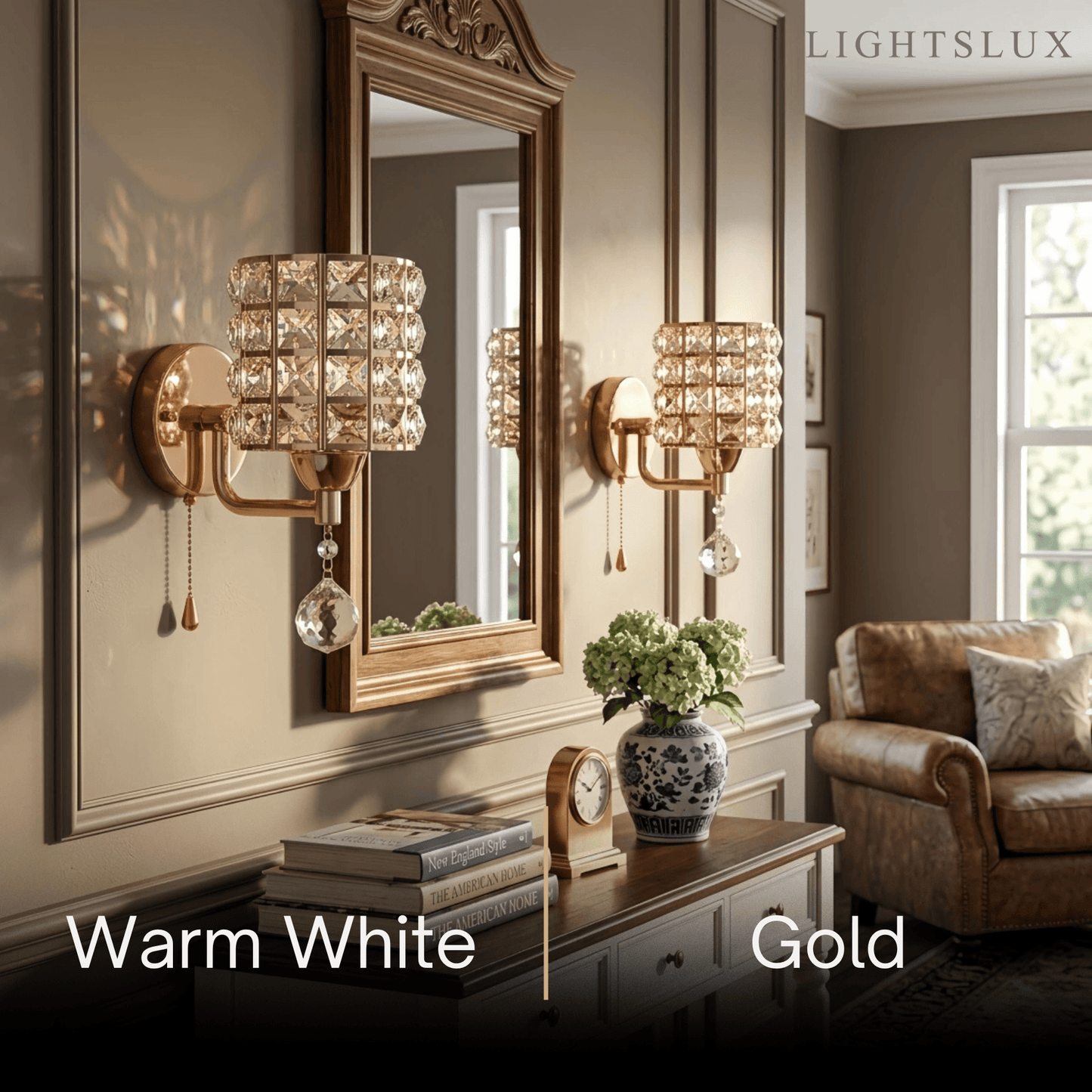 Excelis Modern Crystal Wall Lamp