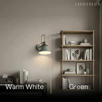 Irondale Nordic Conical Wall Lamp - Metal for Living Room/Bedroom