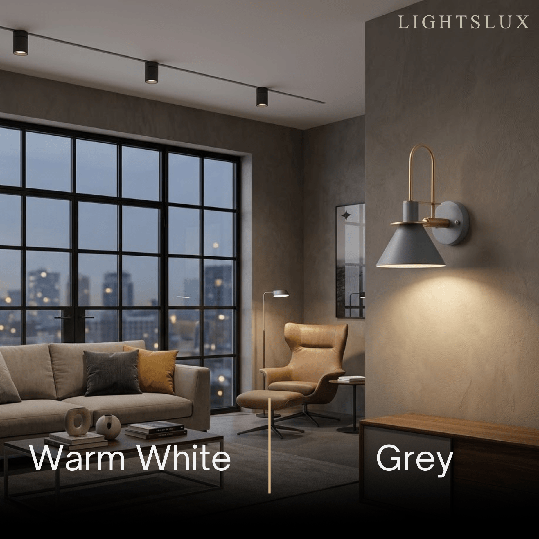 Irondale Nordic Conical Wall Lamp - Metal for Living Room/Bedroom