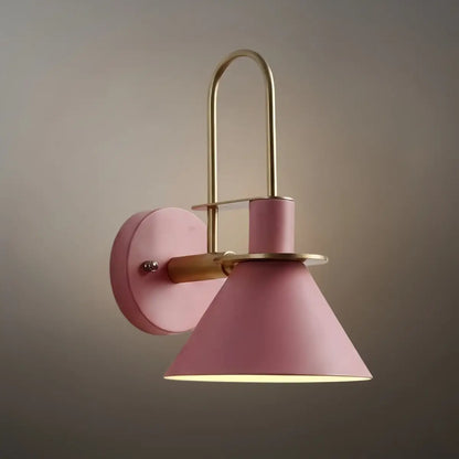 Irondale Nordic Conical Wall Lamp - Metal for Living Room/Bedroom