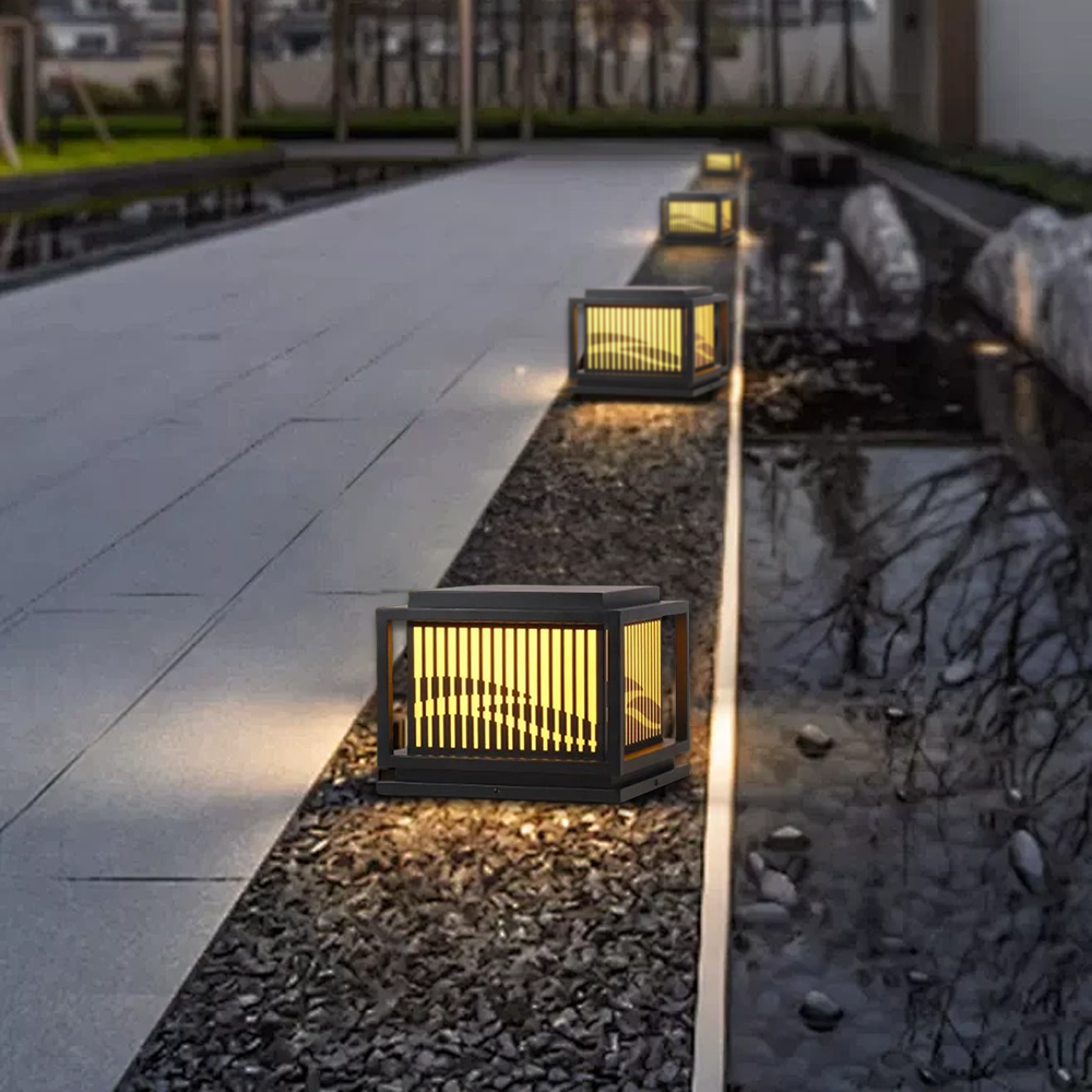 Arcato Vintage Metal Outdoor Pillar Light 