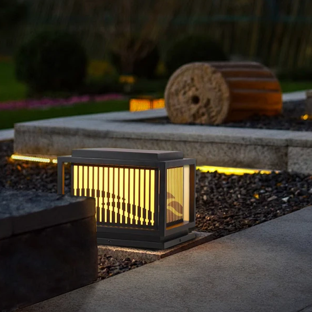 Arcato Vintage Metal Outdoor Pillar Light 