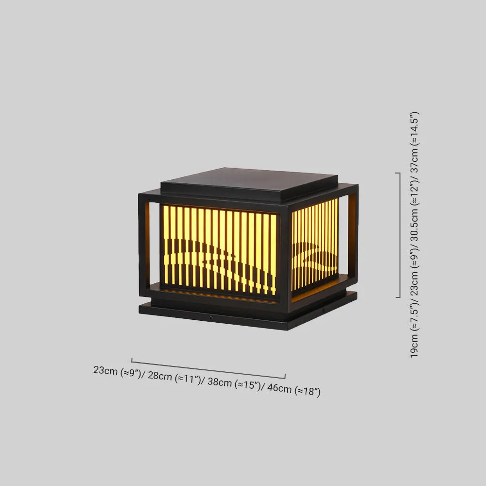 Arcato Vintage Metal Outdoor Pillar Light 