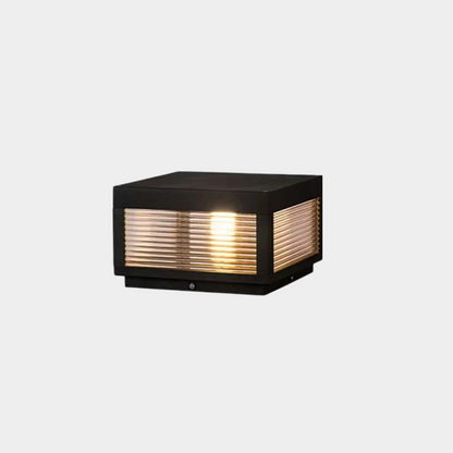 Modern Black Square Outdoor Path Light  
