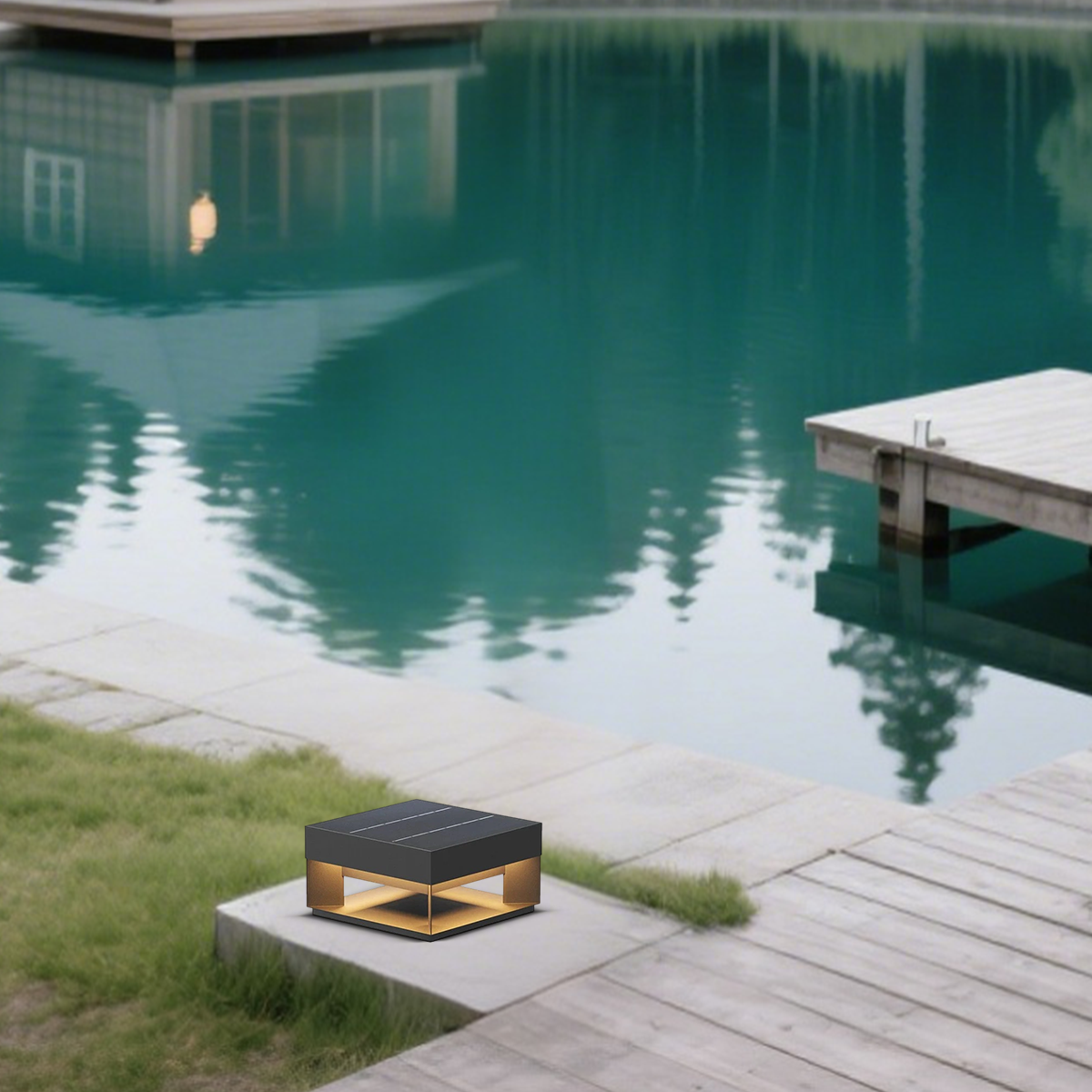 Modern Rectangular Outdoor Pillar Light