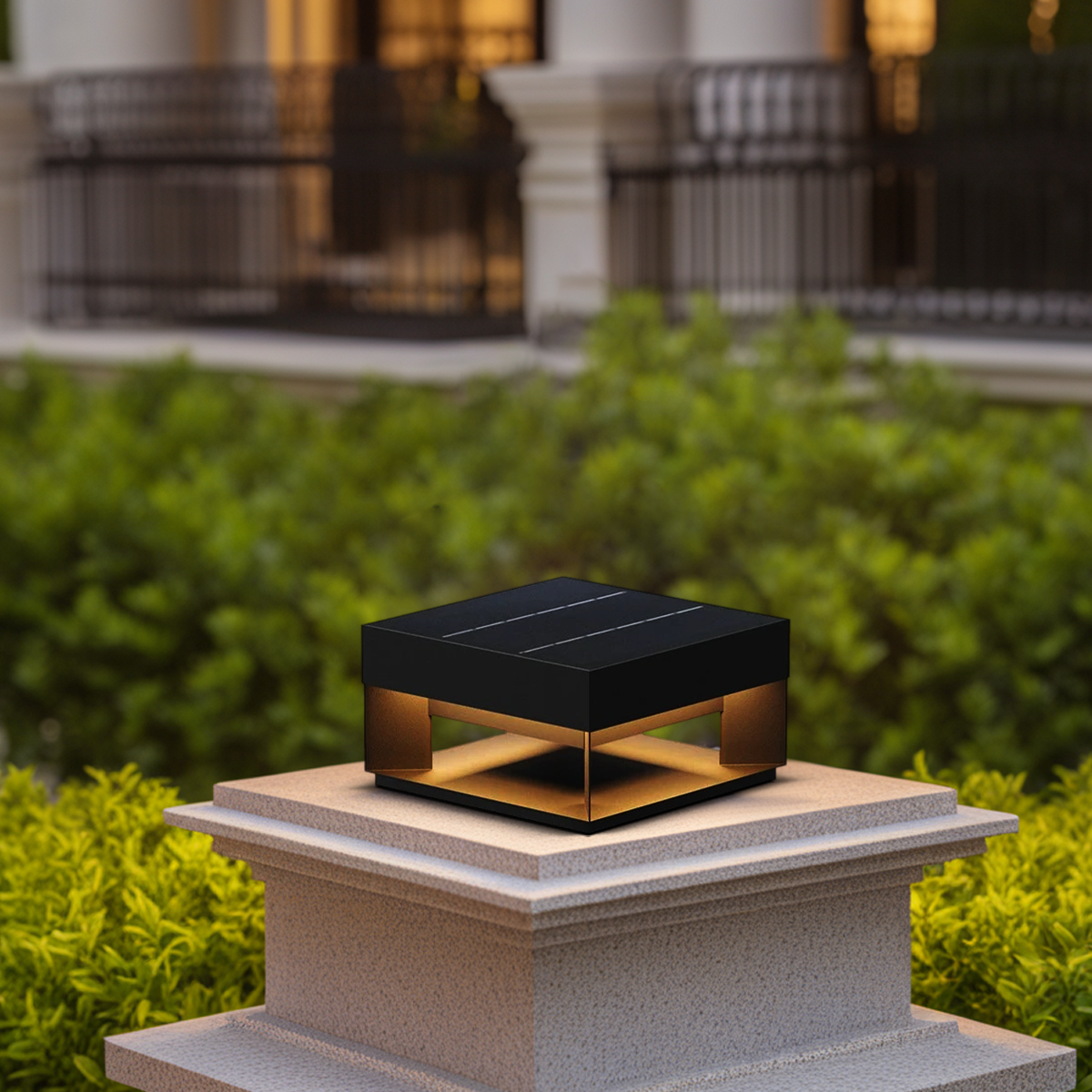 Modern Rectangular Outdoor Pillar Light