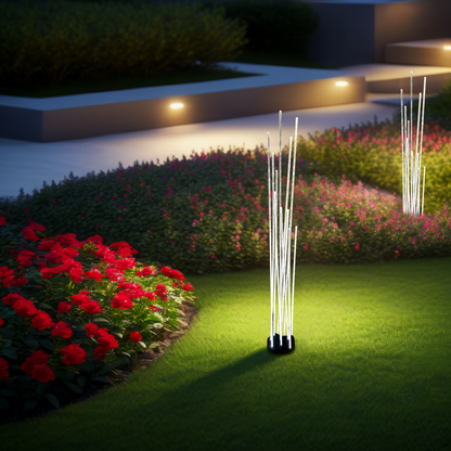 Art Deco Optical Fiber LED Path Light