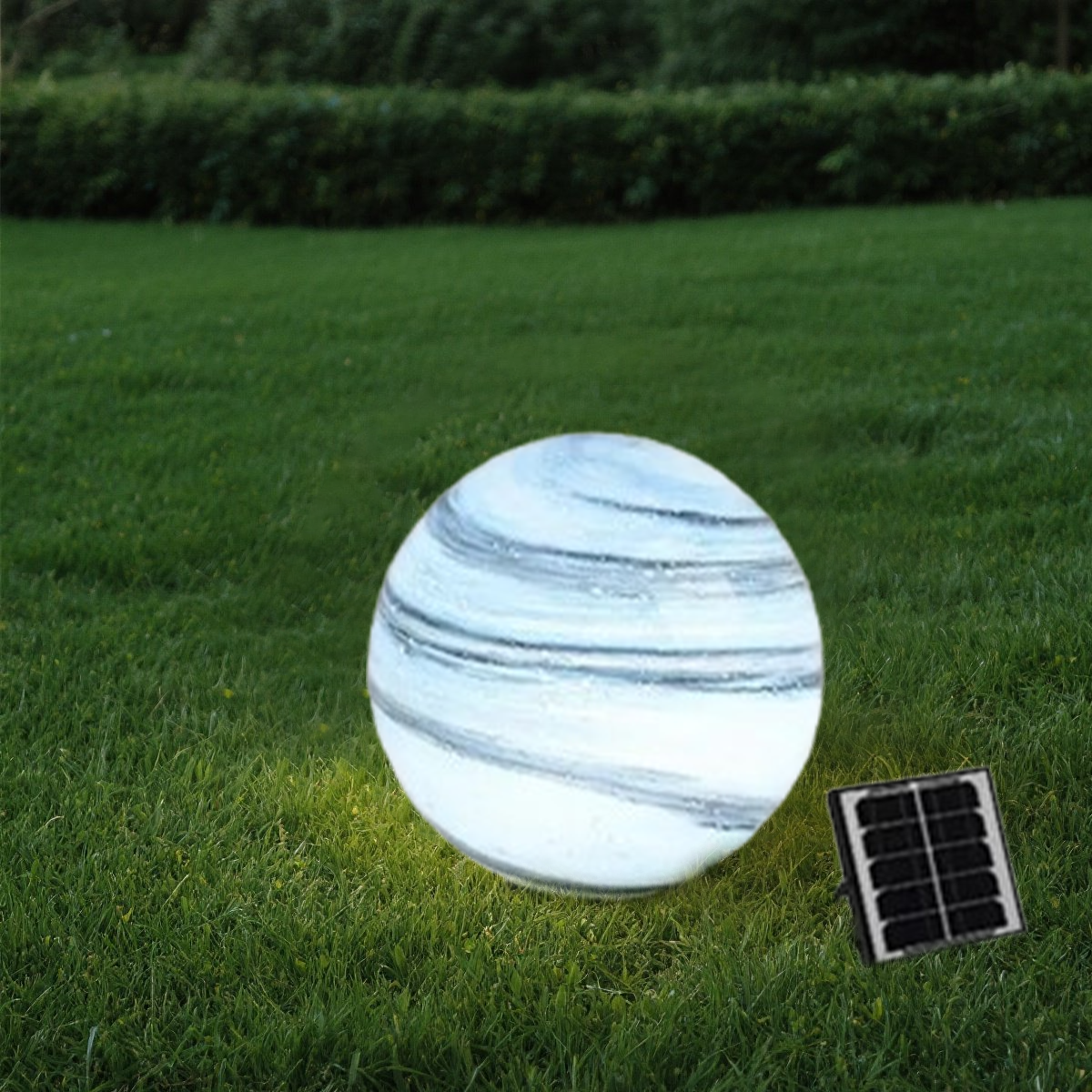 Art Deco Square Globe Outdoor Post Light