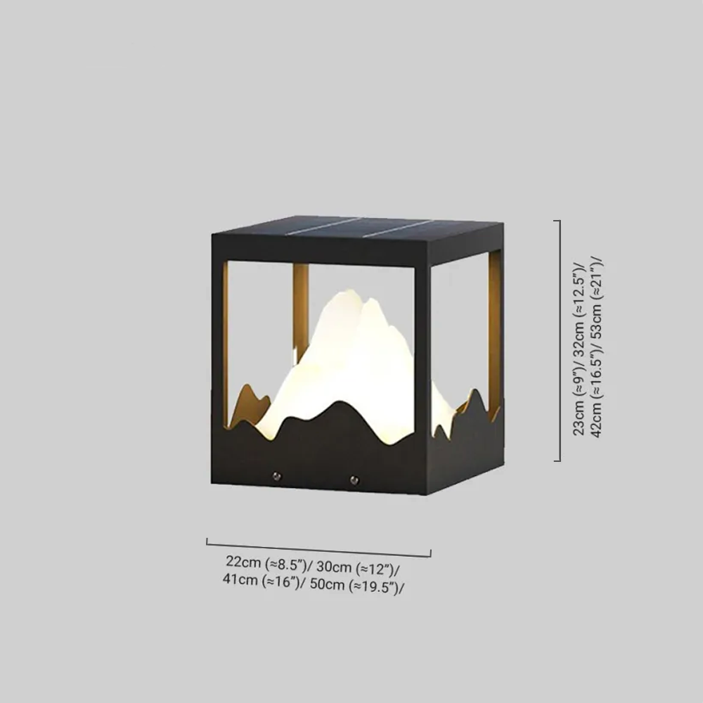 Designer Metal Outdoor Path Lamp Dimensions