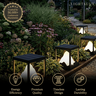 Lunara Designer Metal Outdoor Path Lamp