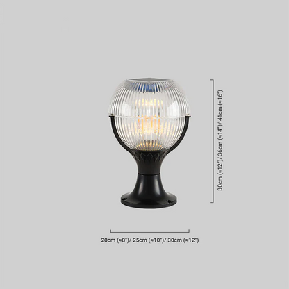 Modern Outdoor Lamp - Black