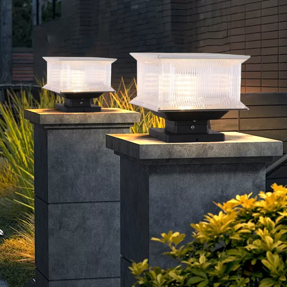 Modern Rectangular LED Outdoor Pillar Light  for courtyard