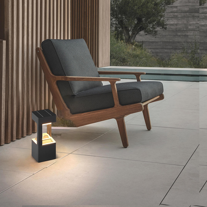 Modern Rectangular Bollard Light 