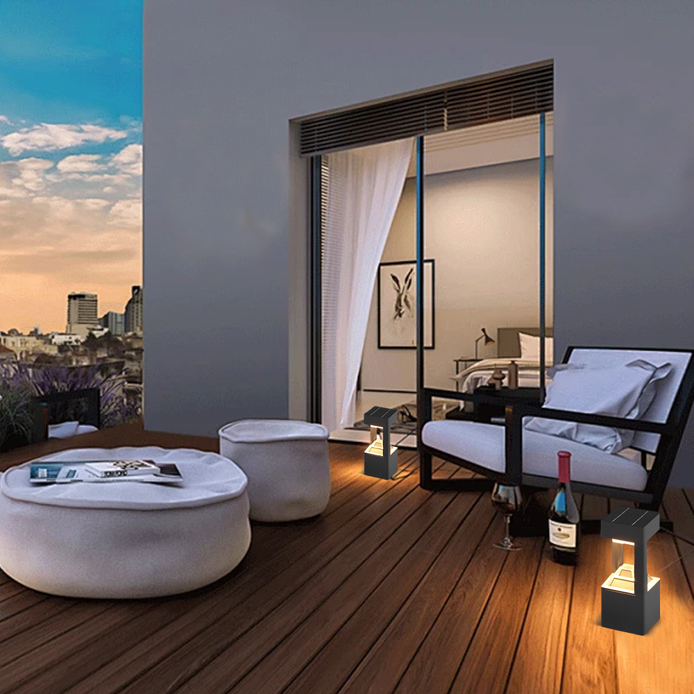 Modern Rectangular Bollard Light 