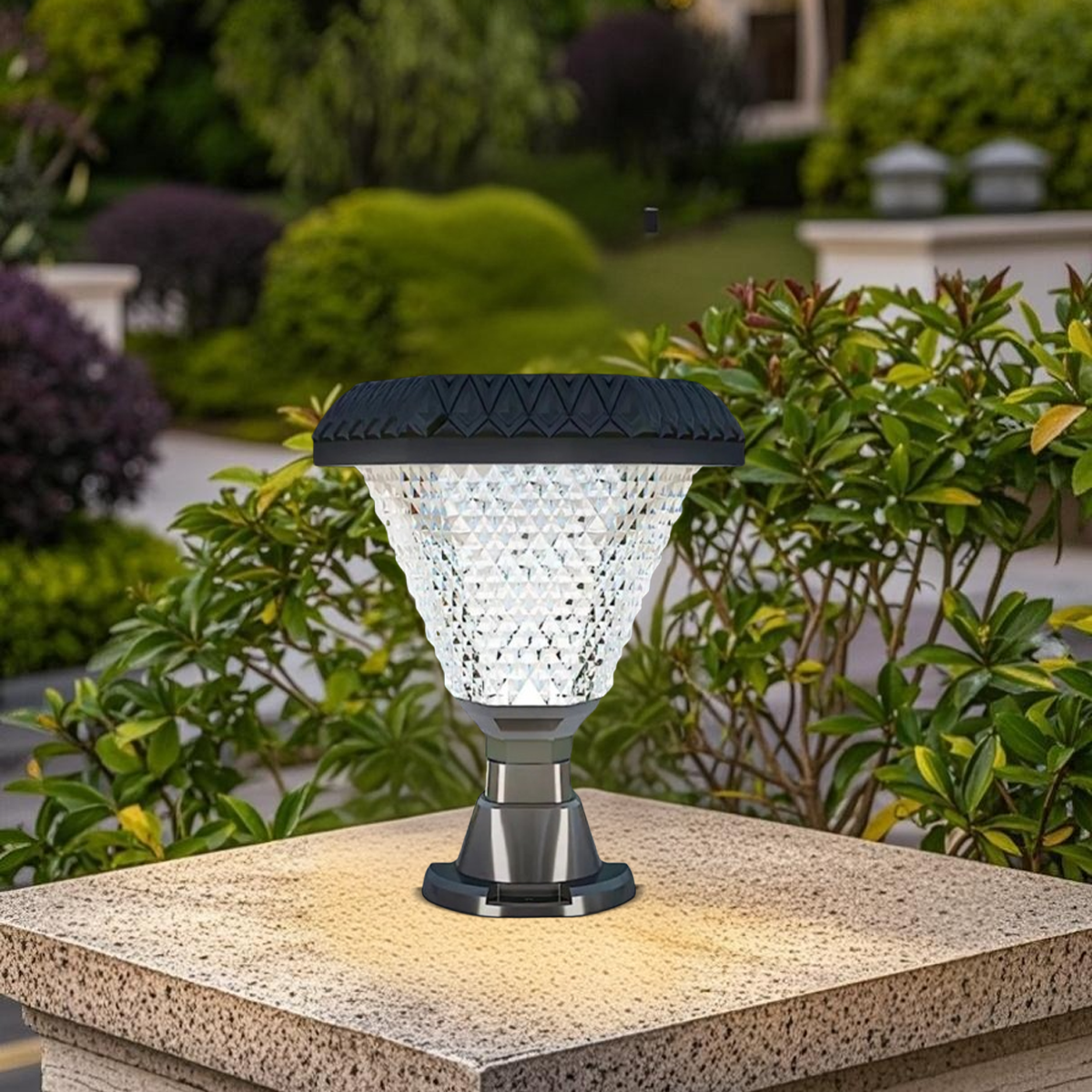 Art Deco Outdoor Pillar Lights 