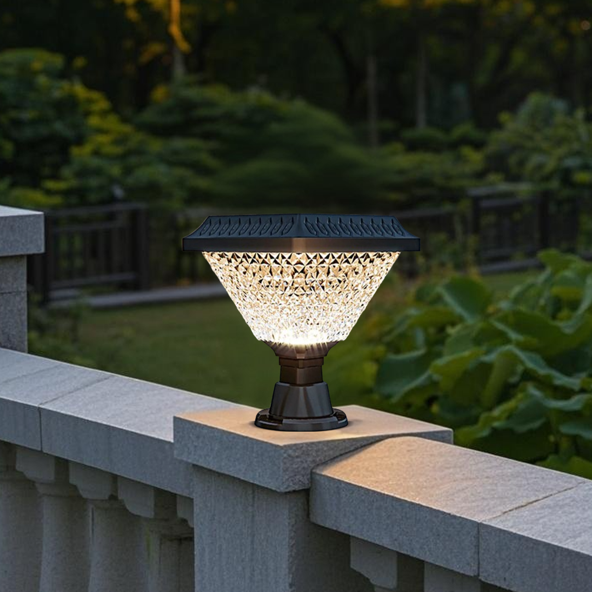 Art Deco Outdoor Pillar Lights 