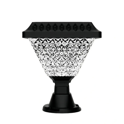 Lunara Art Deco Solar Outdoor Pillar Lights 