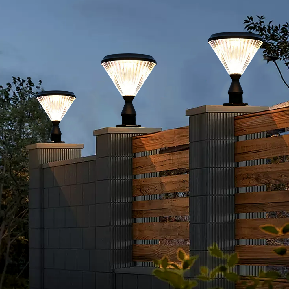 Modern Diamond Outdoor Pillar Light 