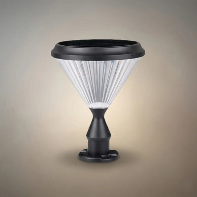 BT971 Arcato Modern Diamond Outdoor Pillar Light – Black Metal/Acrylic for Patio
