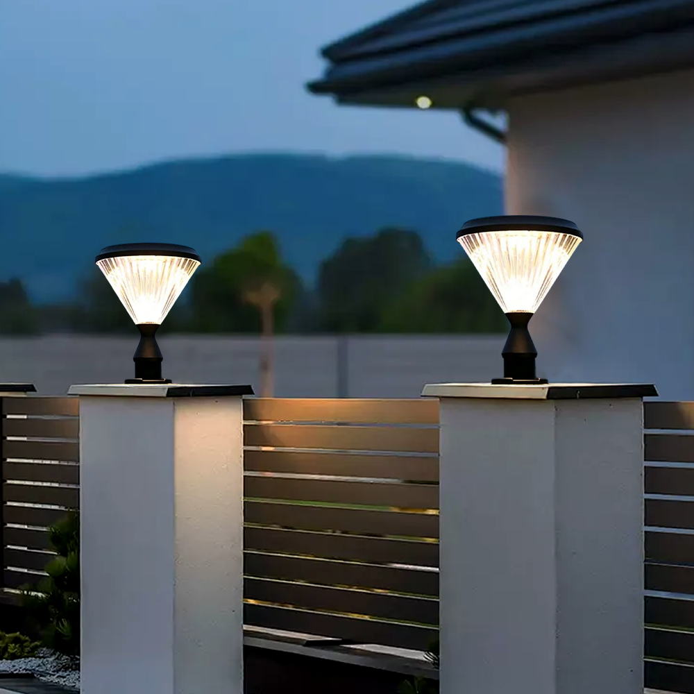 Modern Diamond Outdoor Pillar Light 