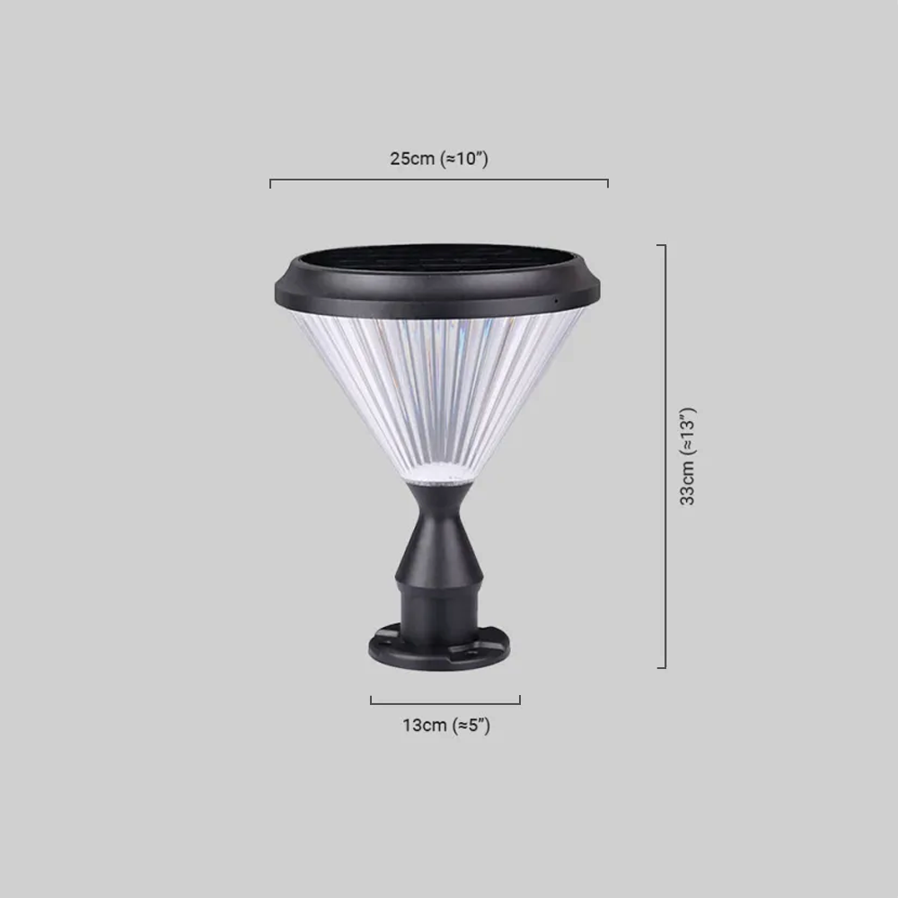 Modern Diamond Outdoor Pillar Light 