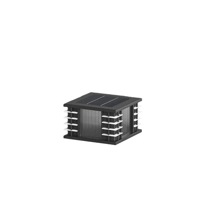 Modern Solar Outdoor Pillar Lights - Square