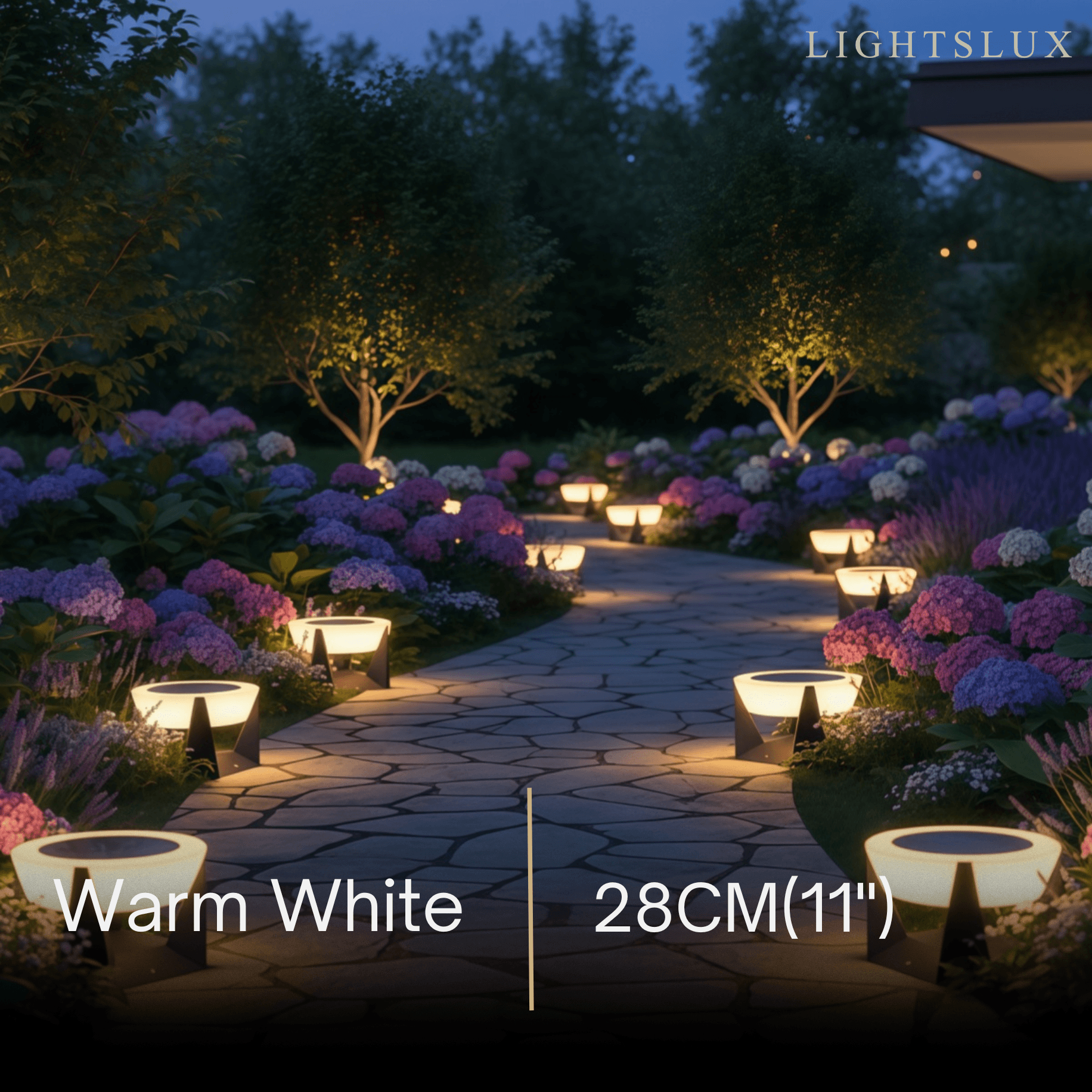 Stellar Modern Drum-Shaped Outdoor Lamp – Black Metal & Acrylic Light for Garden