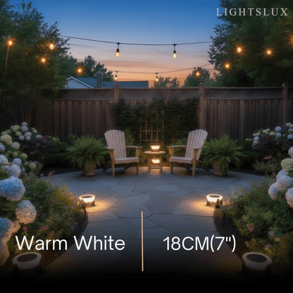 Stellar Modern Drum-Shaped Outdoor Lamp – Black Metal & Acrylic Light for Garden
