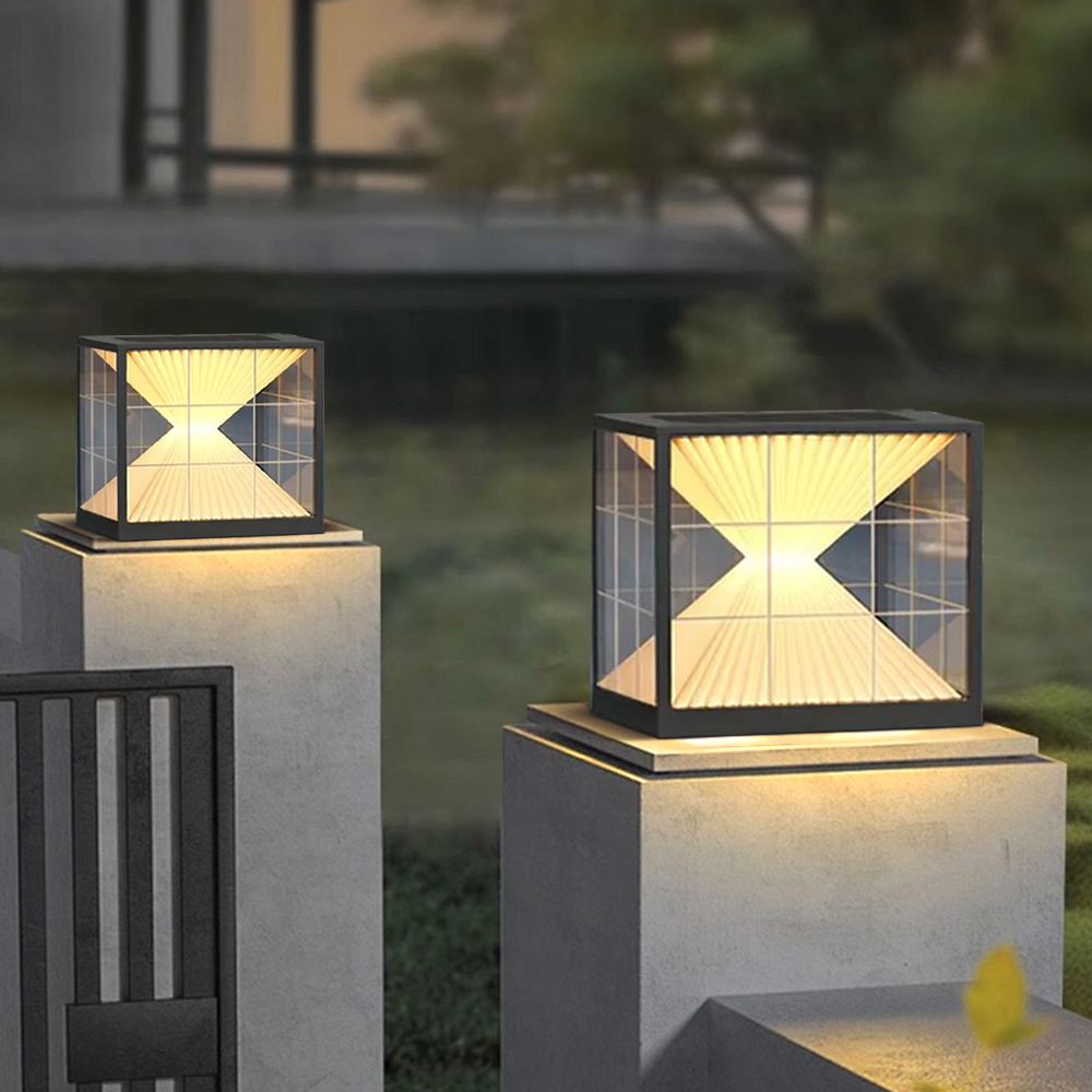 Modern Metal Outdoor Floor Lamp 