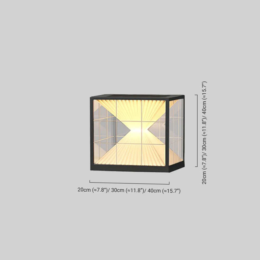 Modern Metal Outdoor Floor Lamp 