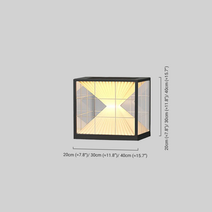 Modern Metal Outdoor Floor Lamp 