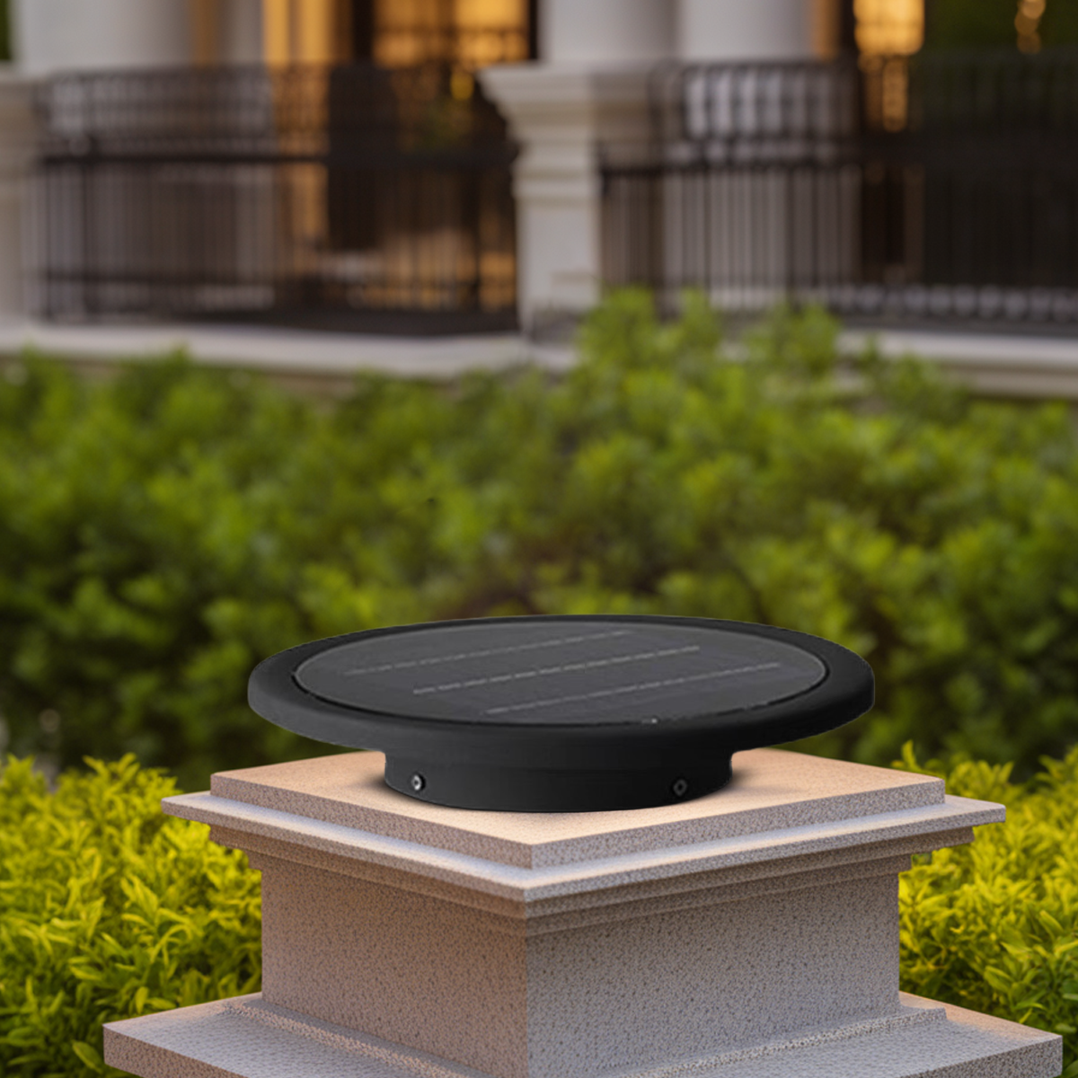 Round Solar Outdoor Ground Light