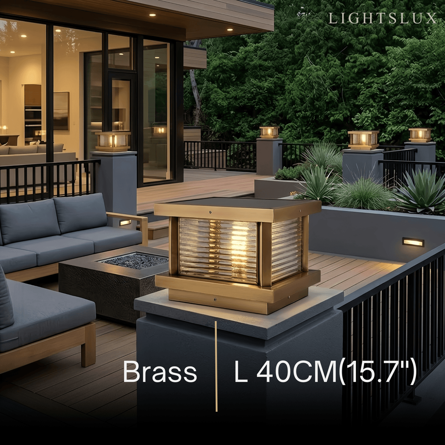 Arcato Modern Square Pillar Light 