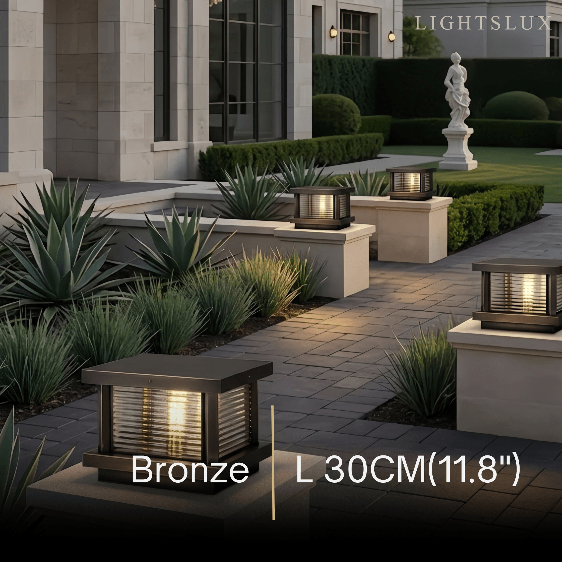 Arcato Modern Square Pillar Light 