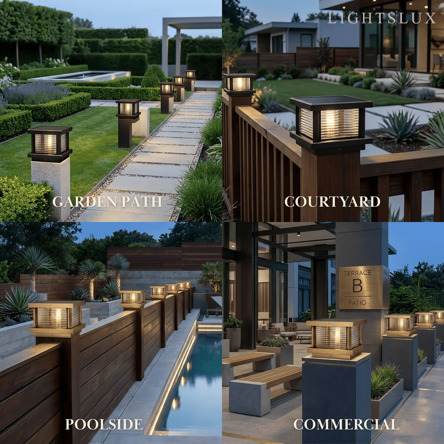 Arcato Modern Square Pillar Light 