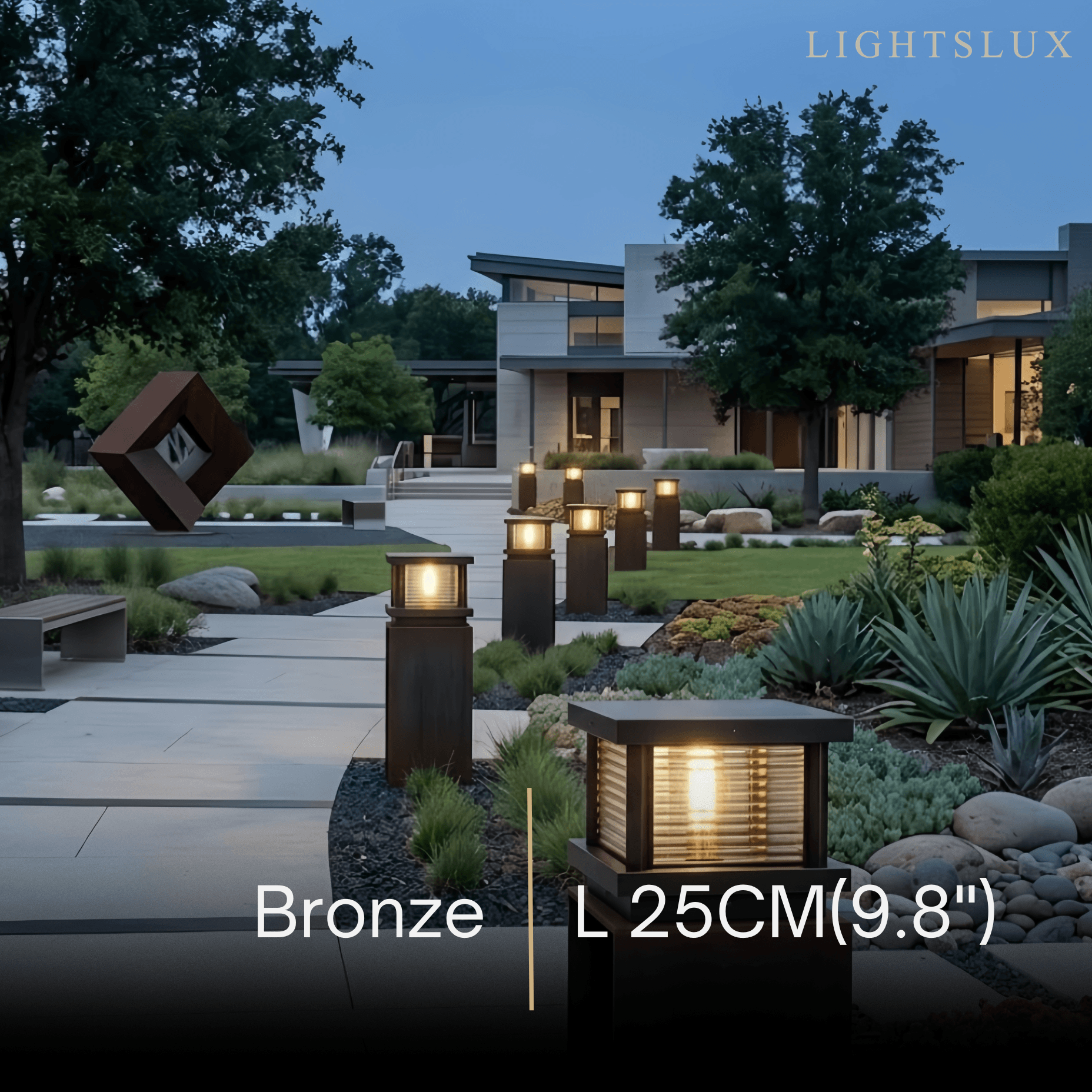 Arcato Modern Square Pillar Light 