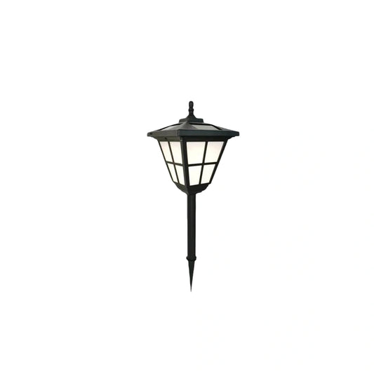 Retro Outdoor Floor Lamp - Black