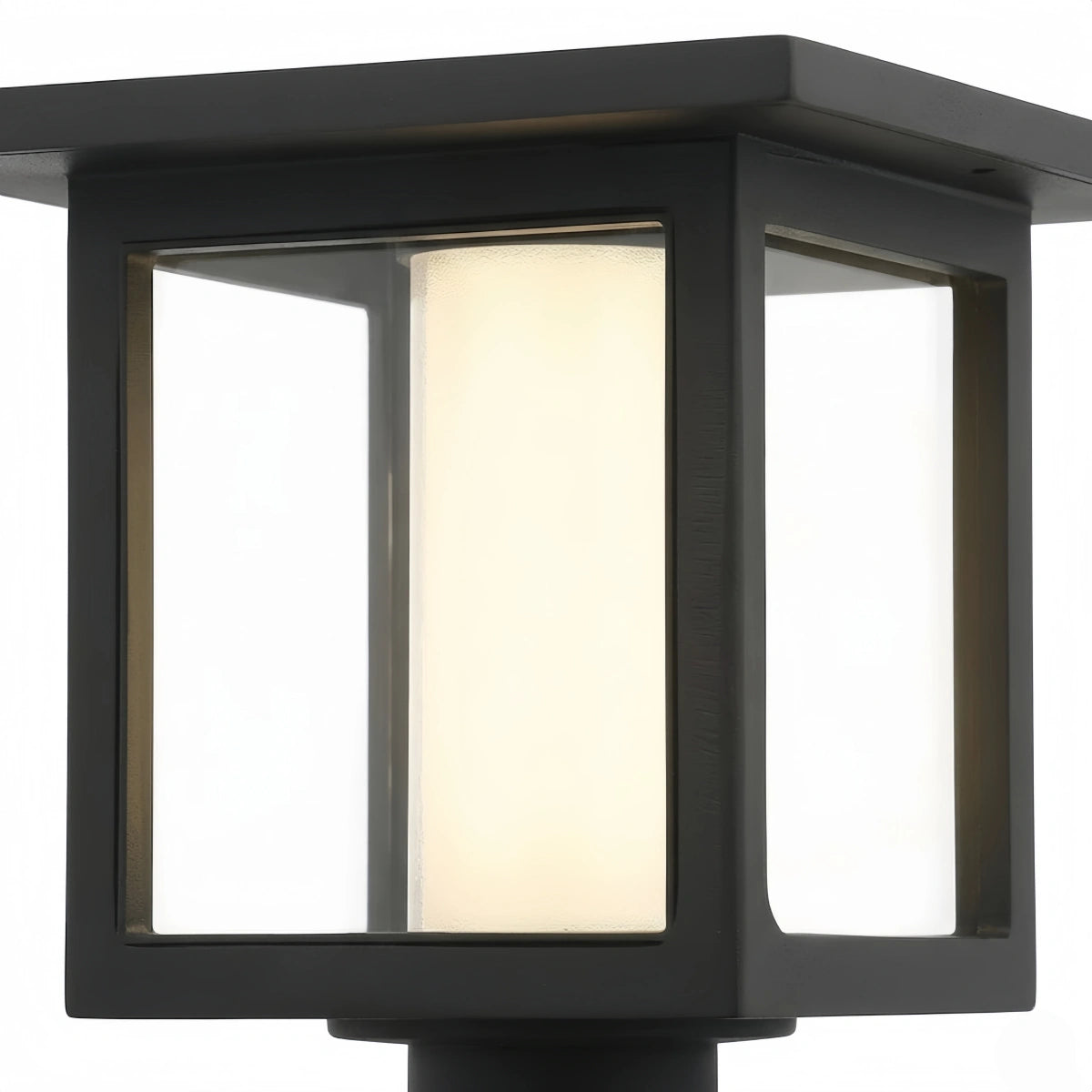 Faroles solares modernos Arcato para exteriores - Diseño de linterna de metal negro