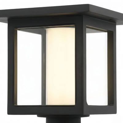 Faroles solares modernos Arcato para exteriores - Diseño de linterna de metal negro