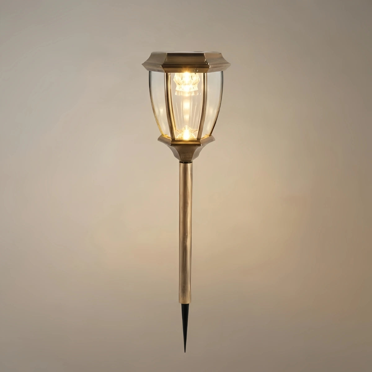 Irondale Industrial Outdoor Pathway Lights - Black Metal Irregular Design for Garden