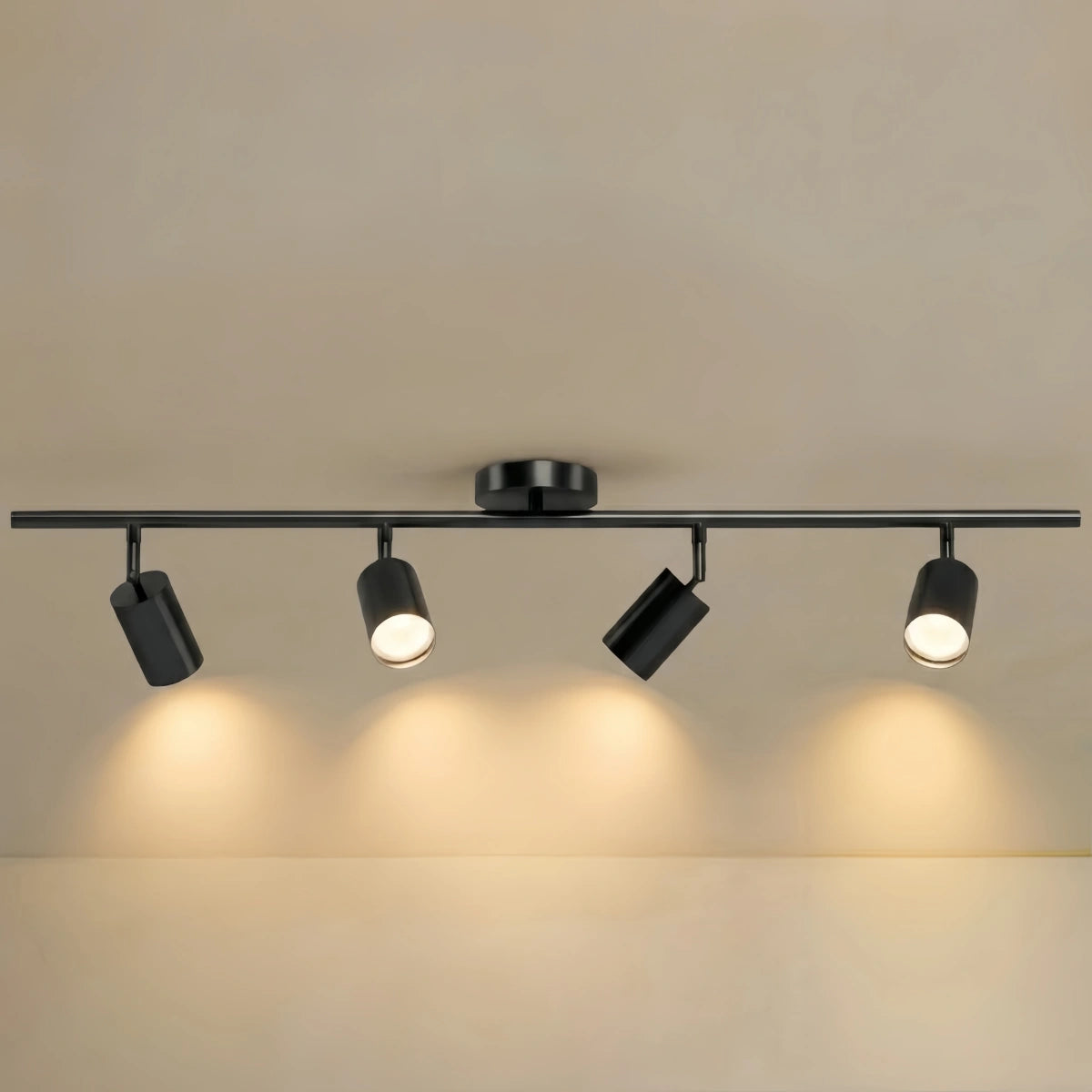 Arcato Minimalist Linear Track Light – Brushed Gold/Matte Black for Living/Study Room