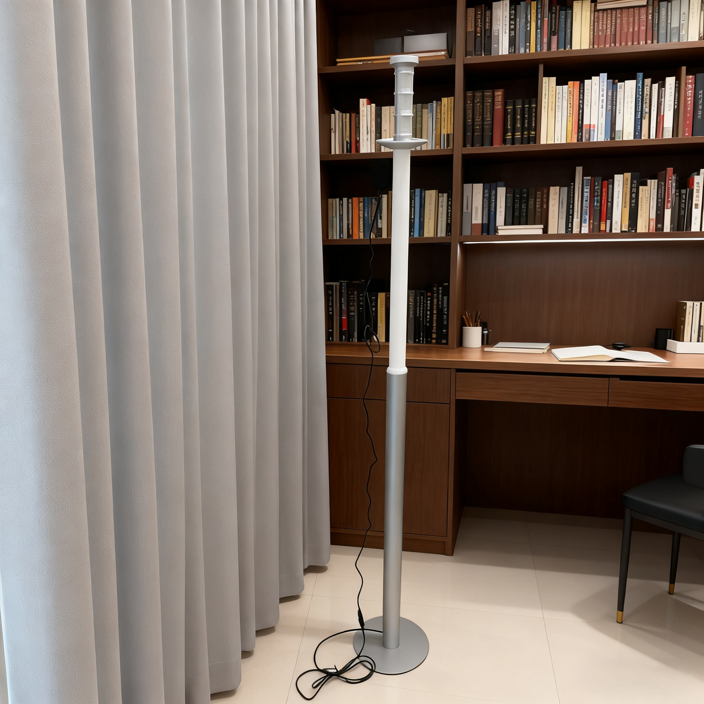  Floor Lamp – Black/White Adjustable Standing Light