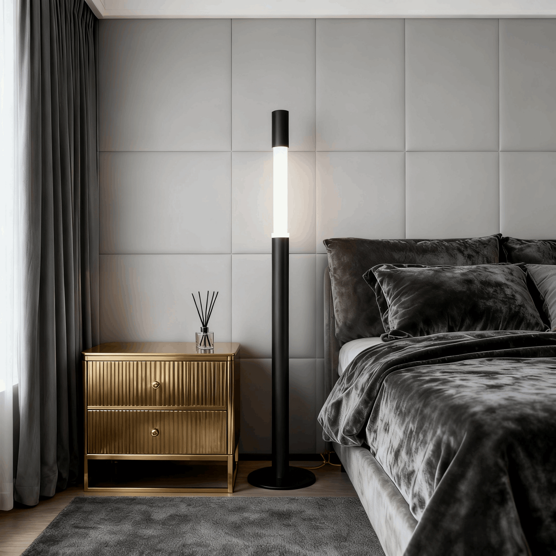 Arcato Modern Minimalist Liftable Floor Lamp Black