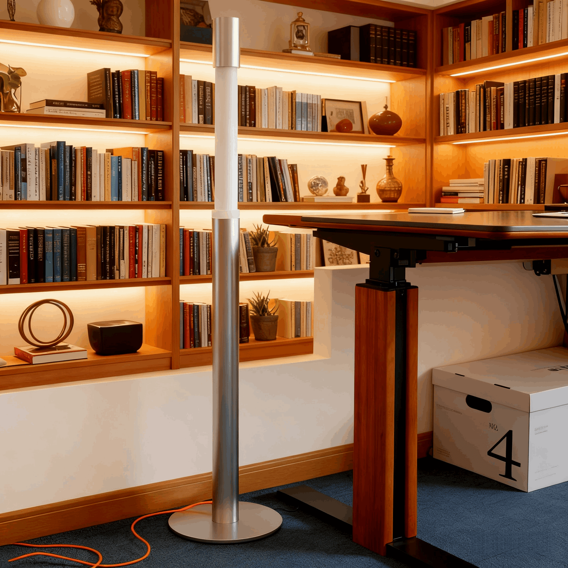 Arcato Modern Minimalist Liftable Floor Lamp - Adjustable Rod Lamp for Study Room